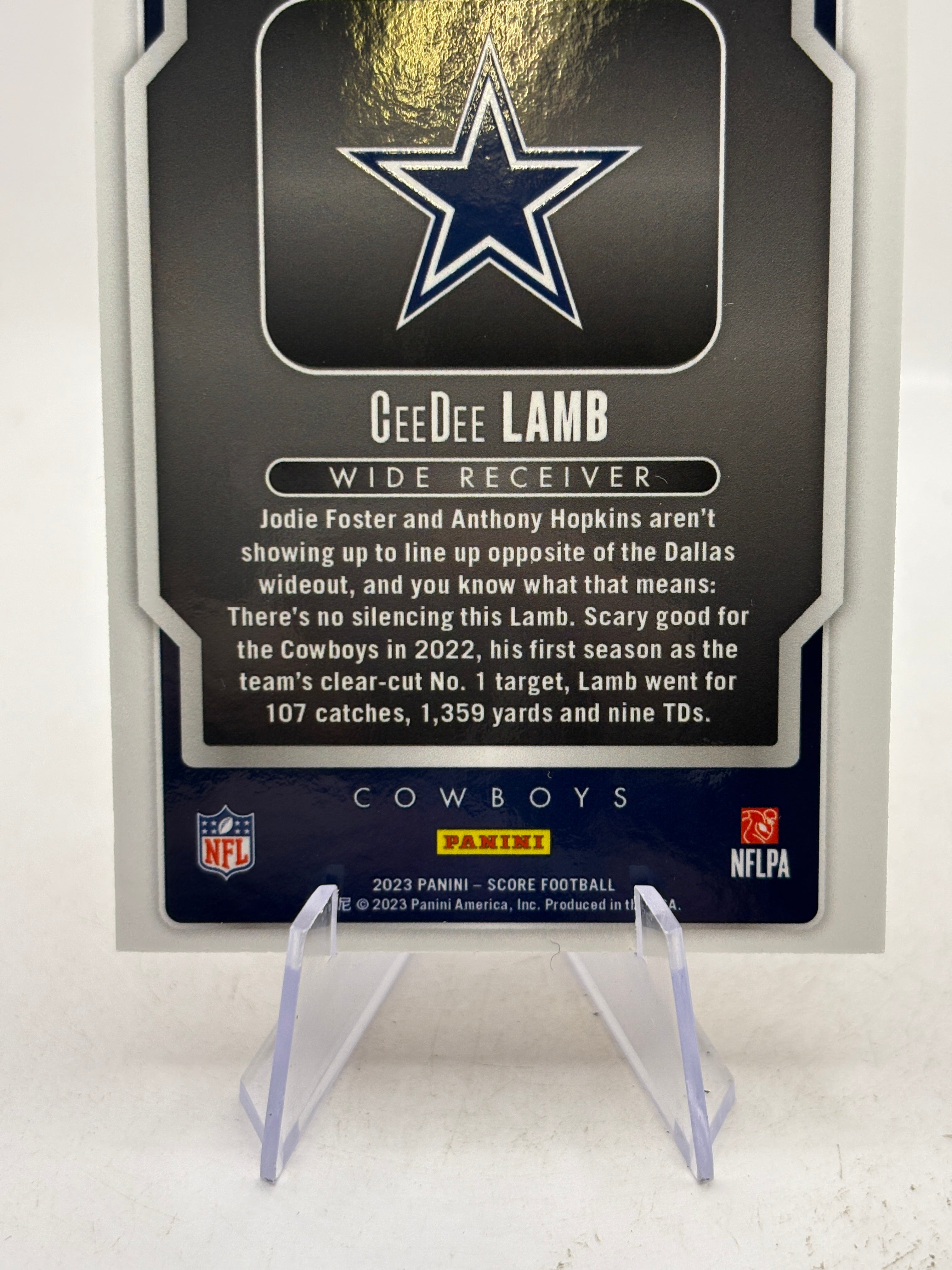 2023 Panini Score Football #ST-19 Show Time CeeDee Lamb Dallas Cowboys